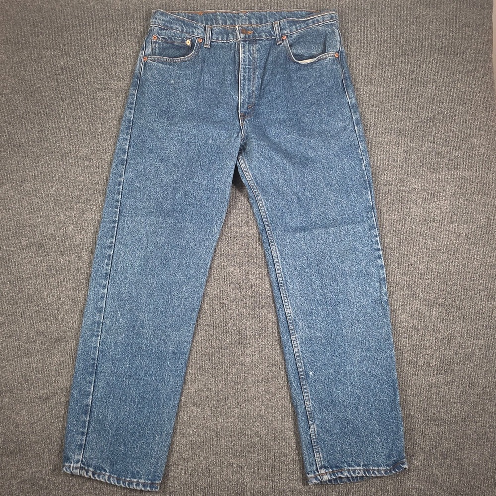 Vintage Levis 505 Jeans Mens 38x30 Medium Wash Blue Denim Straight Made in USA
